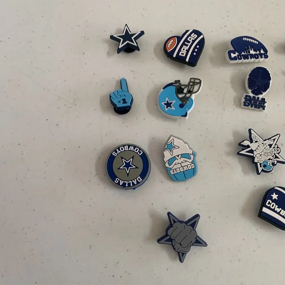Jibbitz Cowboys 14 PCS Charms For Crocs Shoe Charms Adult Kids Boys Girls
